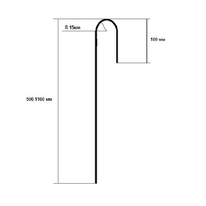 Анкер для крепления георешетки 500 мм (100 штук)